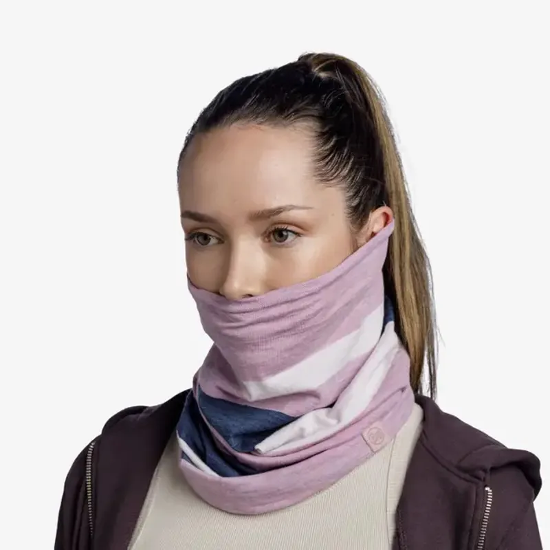 Buff Merino Move Multifunctional Neckwear Pansy-1